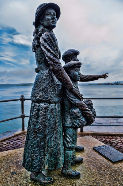 Anne Moore statue in Cobh, Ireland